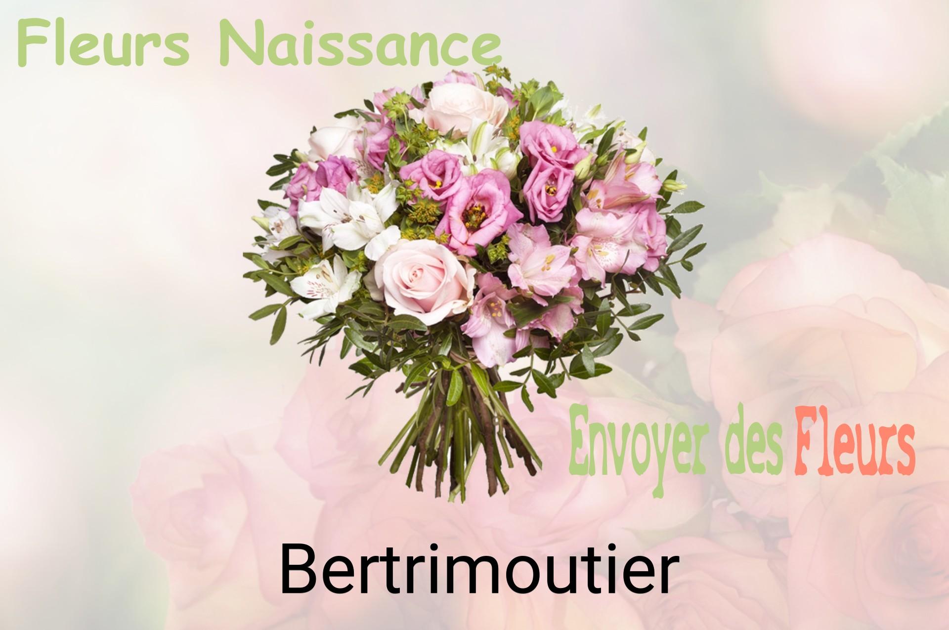 Bouquet de fleurs de naissance livré à Bertrimoutier