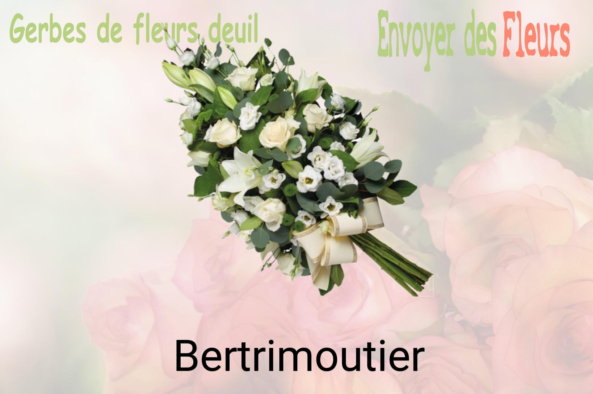 Gerbe de fleurs de deuil livrée à Bertrimoutier